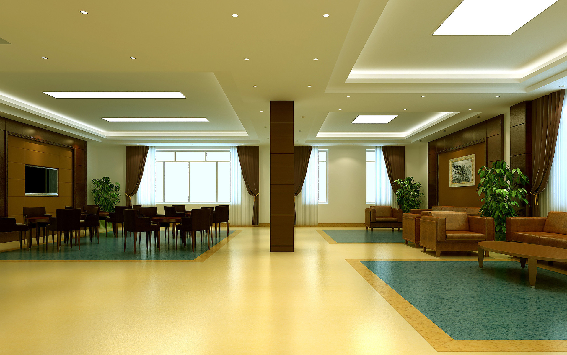 辦公室PVC地板案例